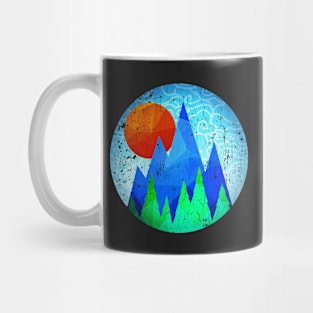 Mountain Sunrise (vintage look) Mug